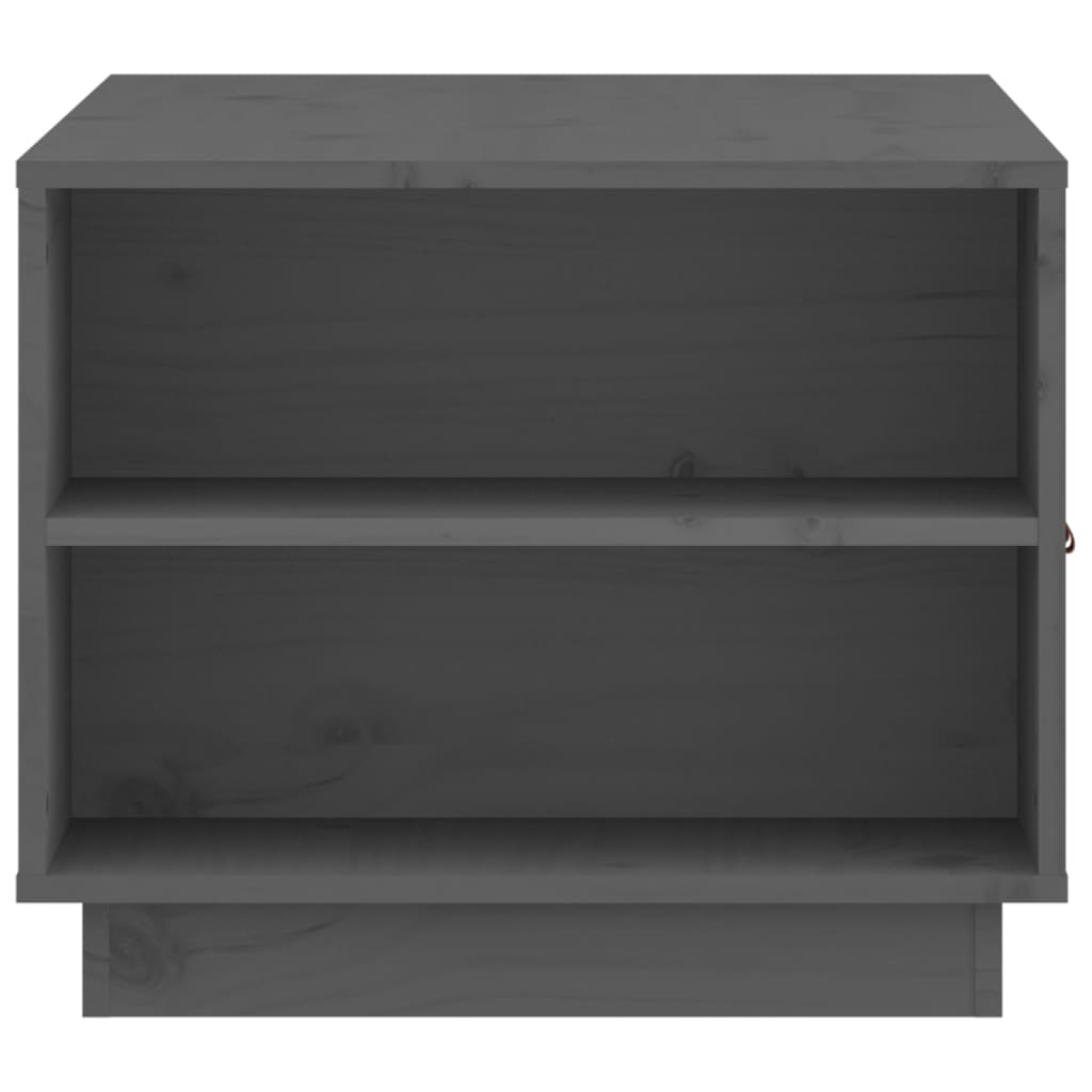 vidaXL Stolik kawowy, szary, 100x50x41 cm, lite drewno sosnowe