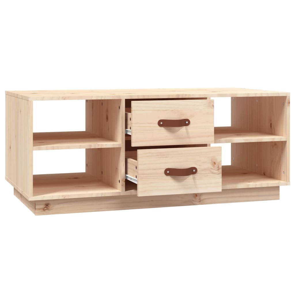vidaXL Stolik kawowy, 100x50x41 cm, lite drewno sosnowe