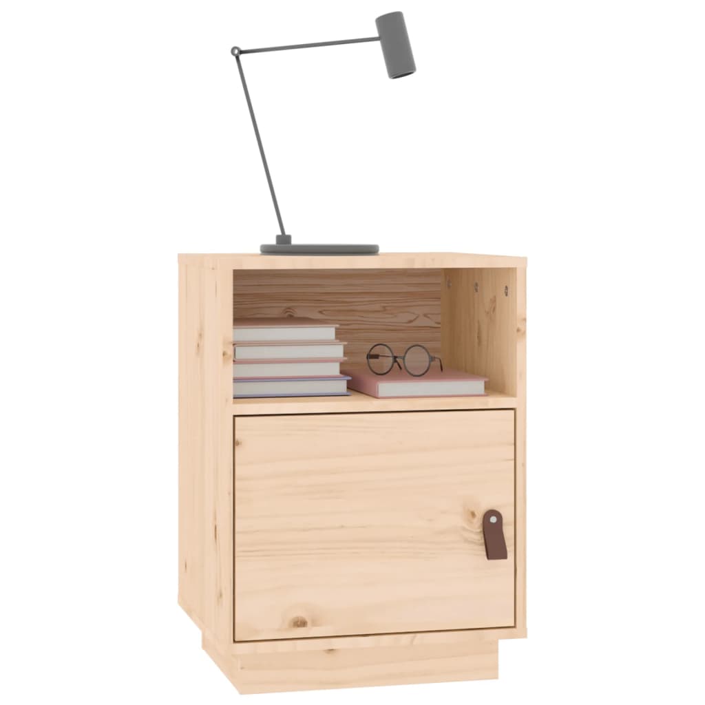 vidaXL Szafka nocna, 40x34x55 cm, lite drewno sosnowe