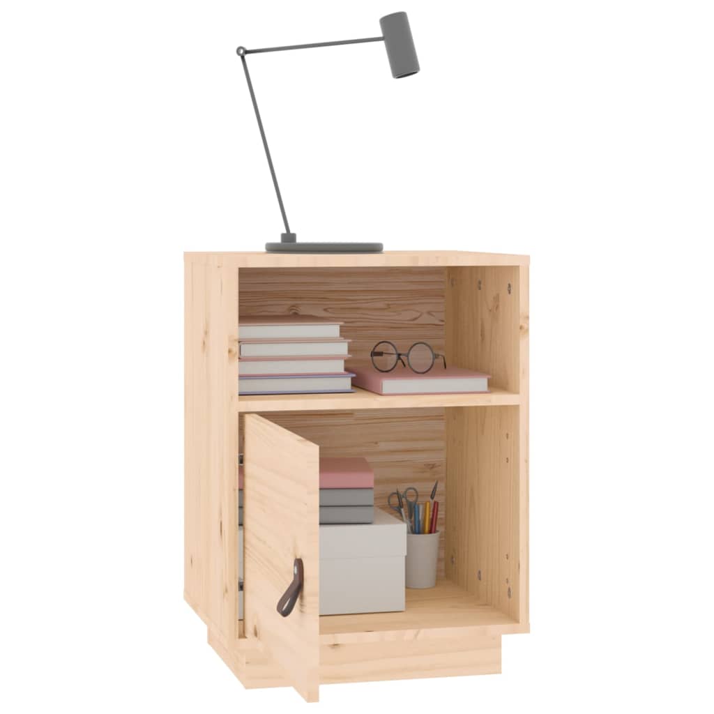 vidaXL Szafka nocna, 40x34x55 cm, lite drewno sosnowe