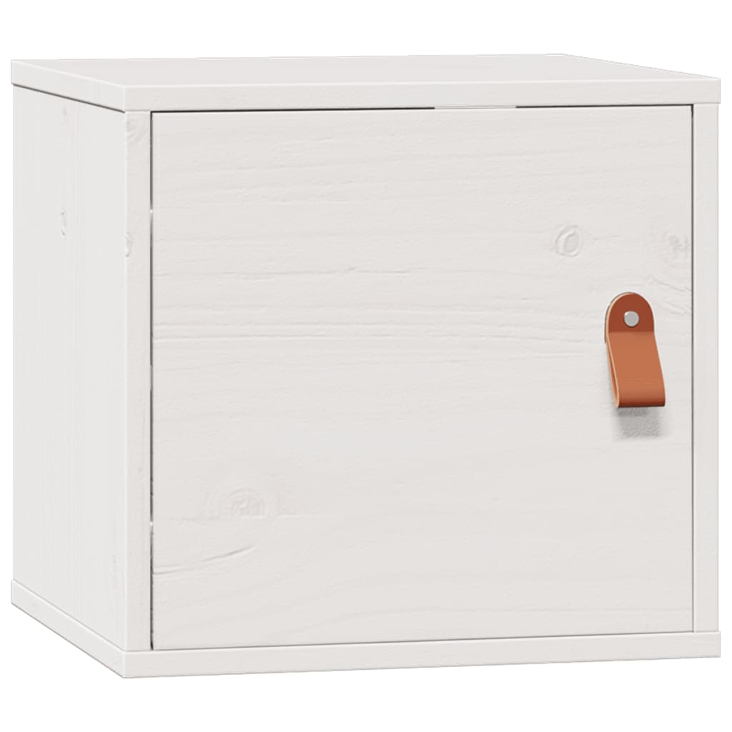 vidaXL Szafka ścienna, biała, 31,5x30x30 cm, lite drewno sosnowe