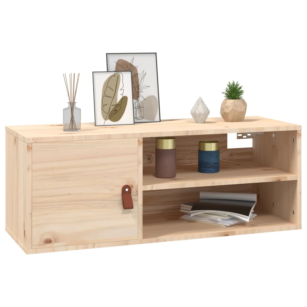 vidaXL Szafka ścienna, 80x30x30 cm, lite drewno sosnowe