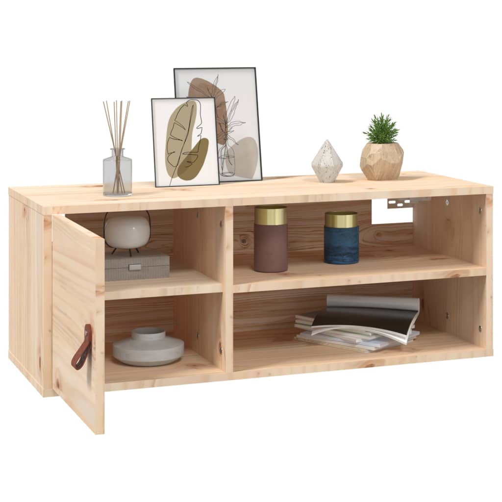 vidaXL Szafka ścienna, 80x30x30 cm, lite drewno sosnowe