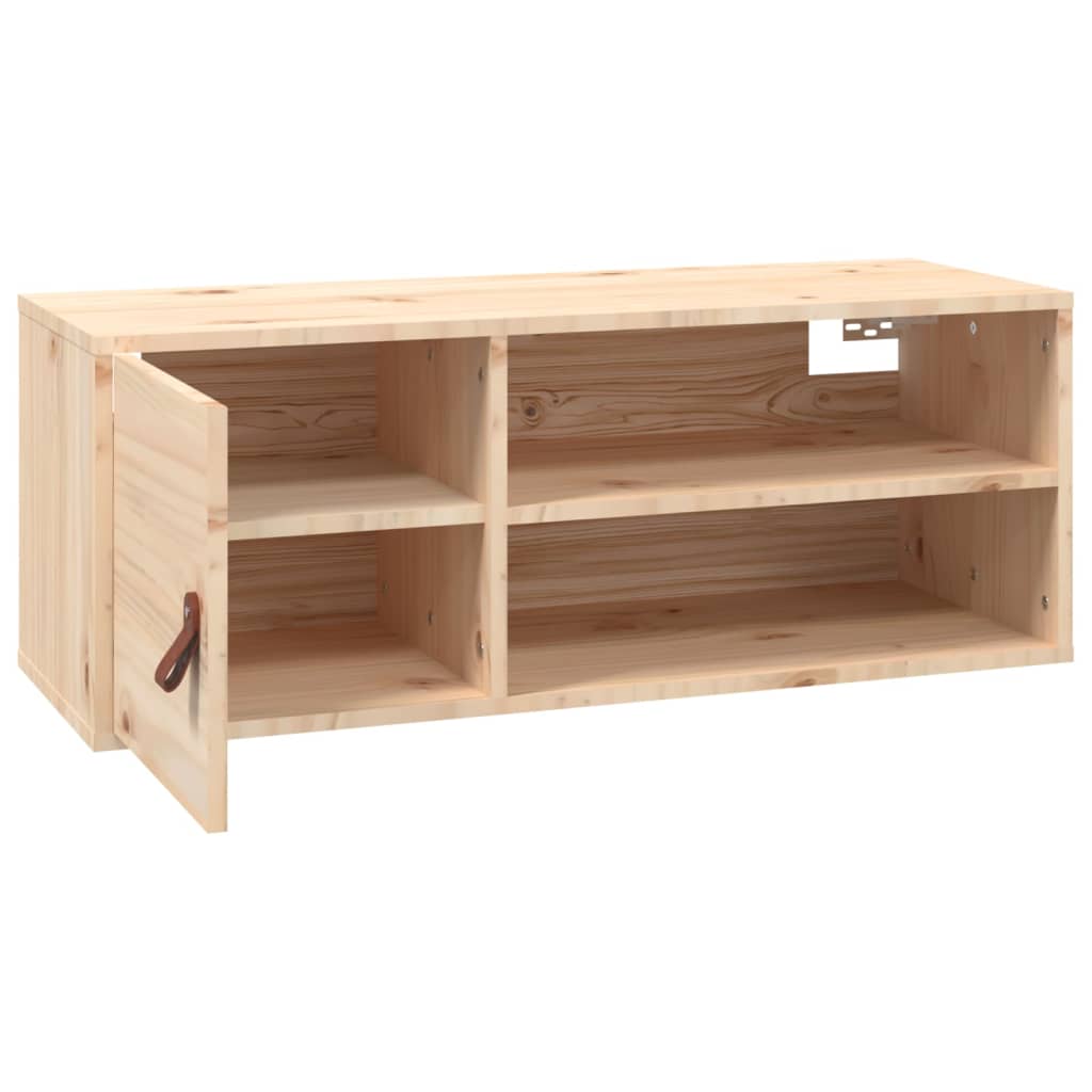 vidaXL Szafka ścienna, 80x30x30 cm, lite drewno sosnowe
