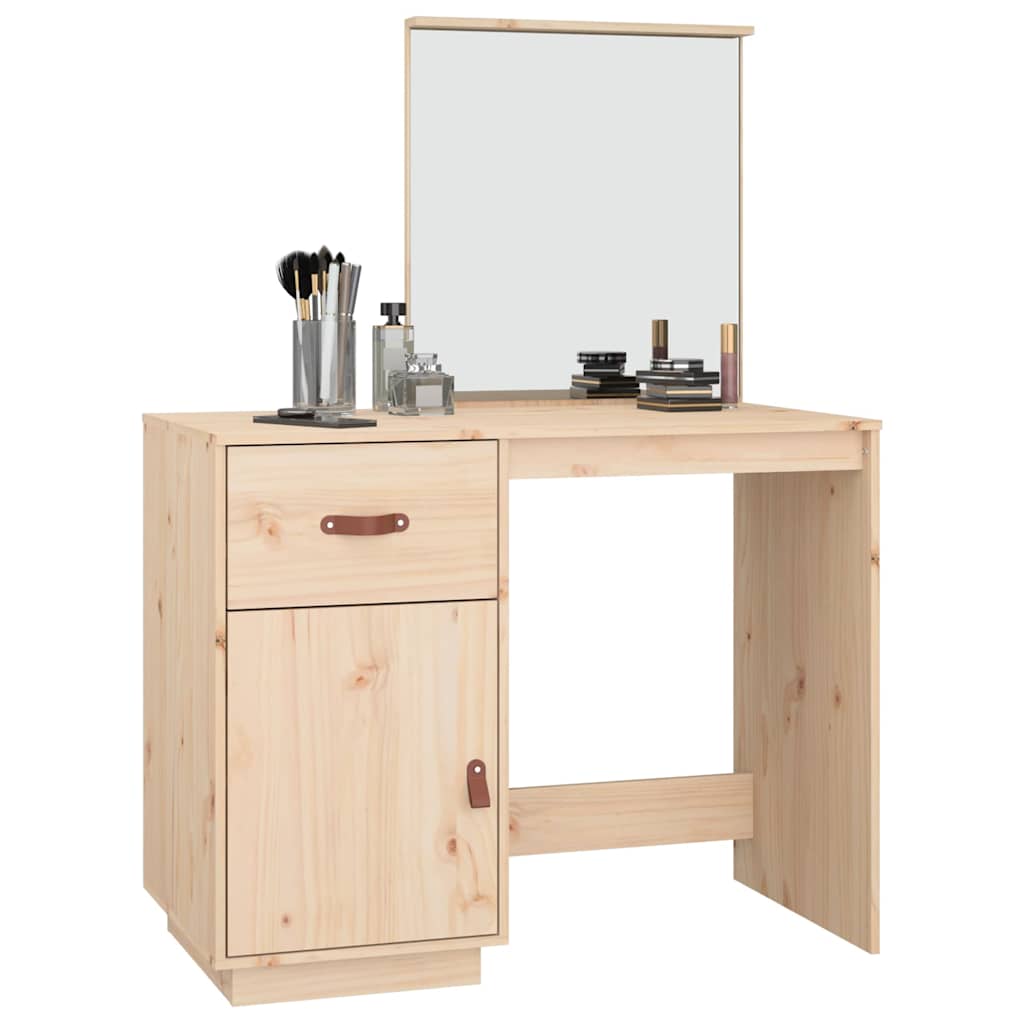 vidaXL Toaletka, 95x50x134 cm, lite drewno sosnowe