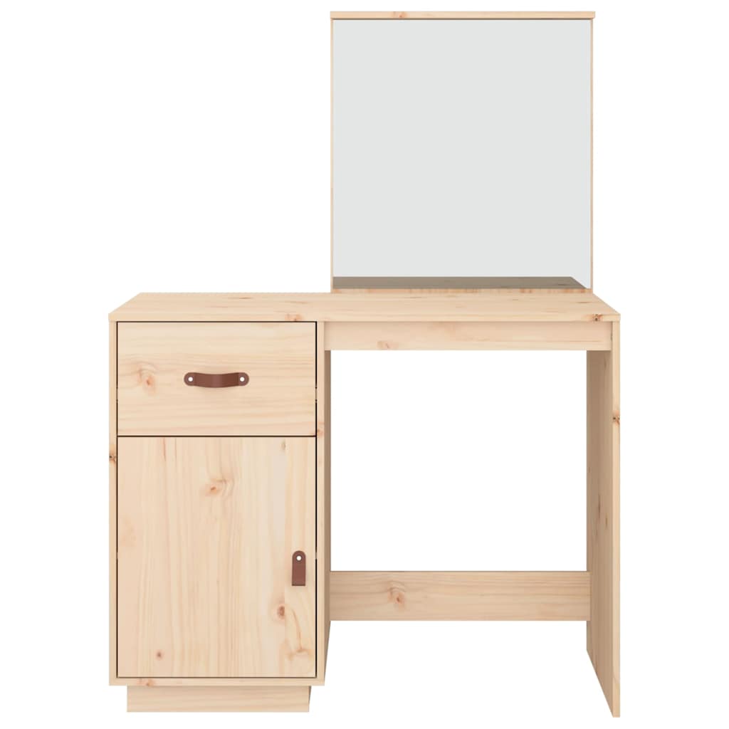 vidaXL Toaletka, 95x50x134 cm, lite drewno sosnowe