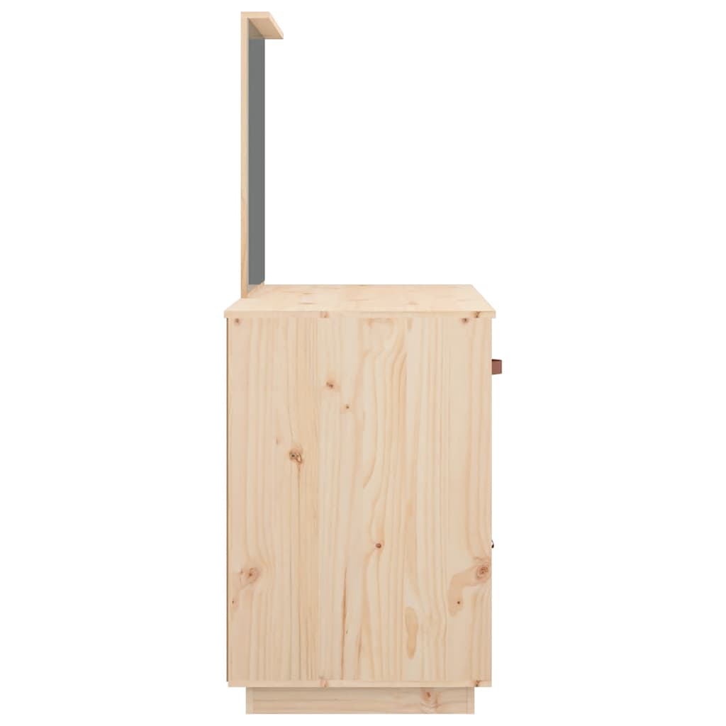 vidaXL Toaletka, 95x50x134 cm, lite drewno sosnowe