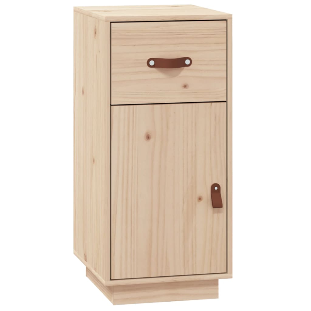 vidaXL Szafka, 34x40x75 cm, lite drewno sosnowe
