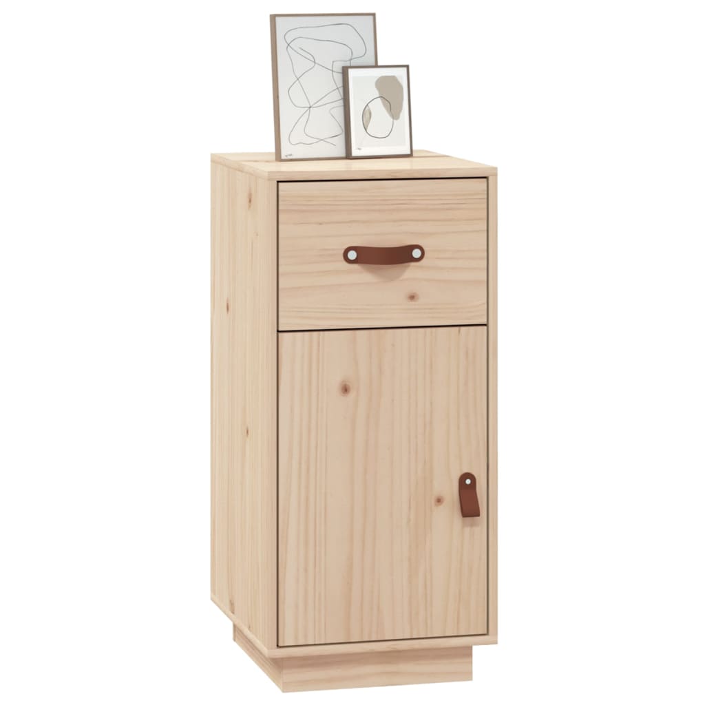 vidaXL Szafka, 34x40x75 cm, lite drewno sosnowe