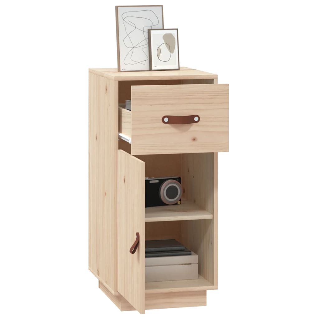 vidaXL Szafka, 34x40x75 cm, lite drewno sosnowe