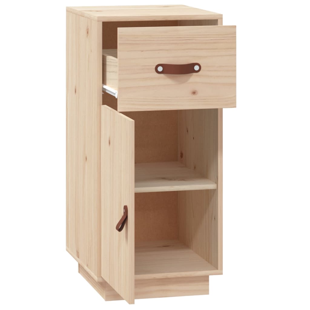 vidaXL Szafka, 34x40x75 cm, lite drewno sosnowe