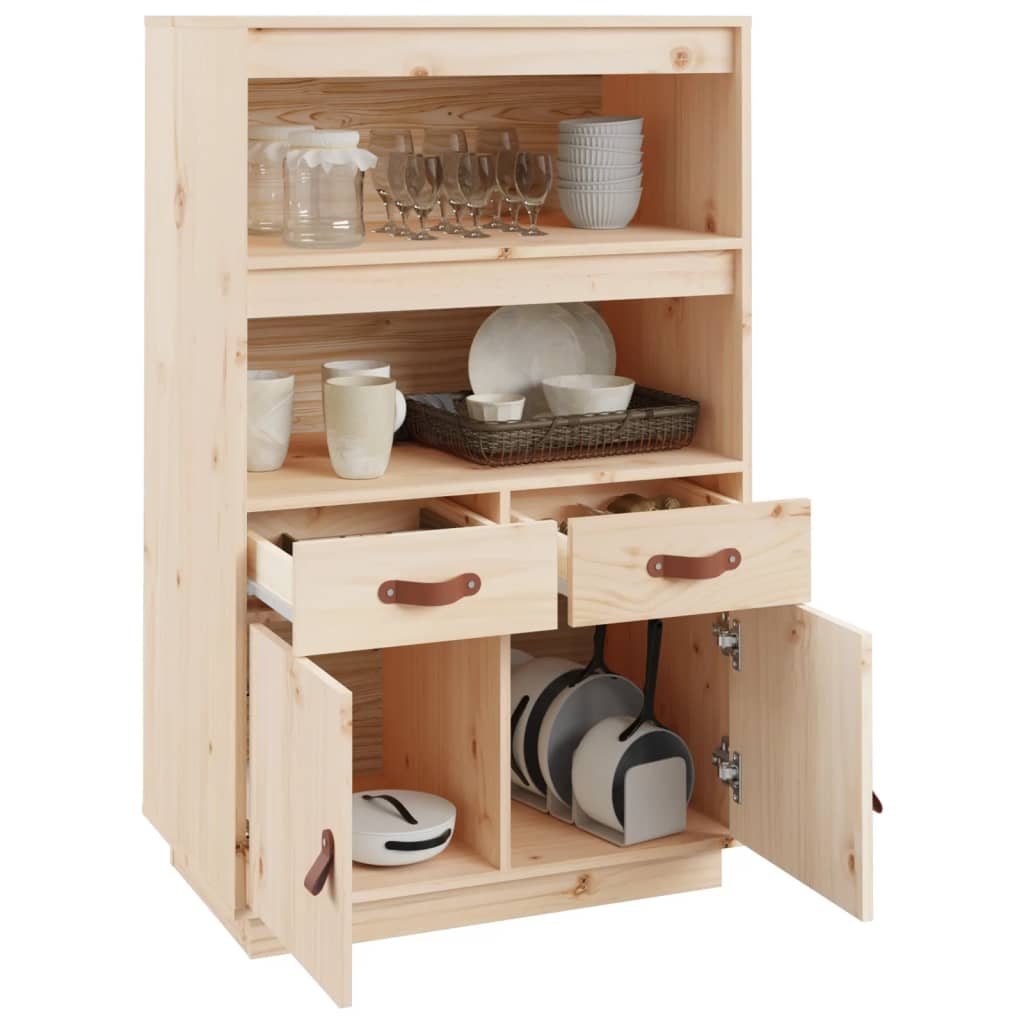 vidaXL Szafka, 67x40x108,5 cm, lite drewno sosnowe