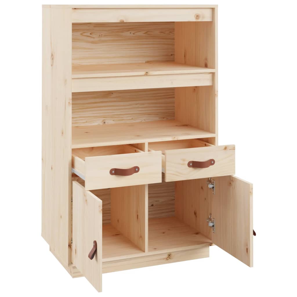 vidaXL Szafka, 67x40x108,5 cm, lite drewno sosnowe