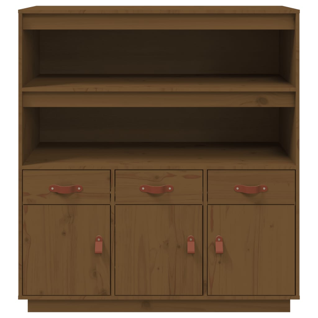 vidaXL Kredens, miodowy brąz, 100x40x108,5 cm, lite drewno sosnowe
