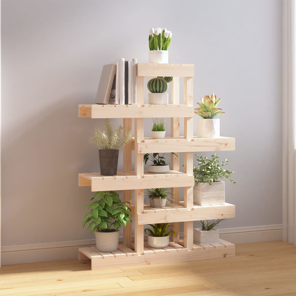 vidaXL Kwietnik 85x25x109,5 cm, lite drewno sosnowe