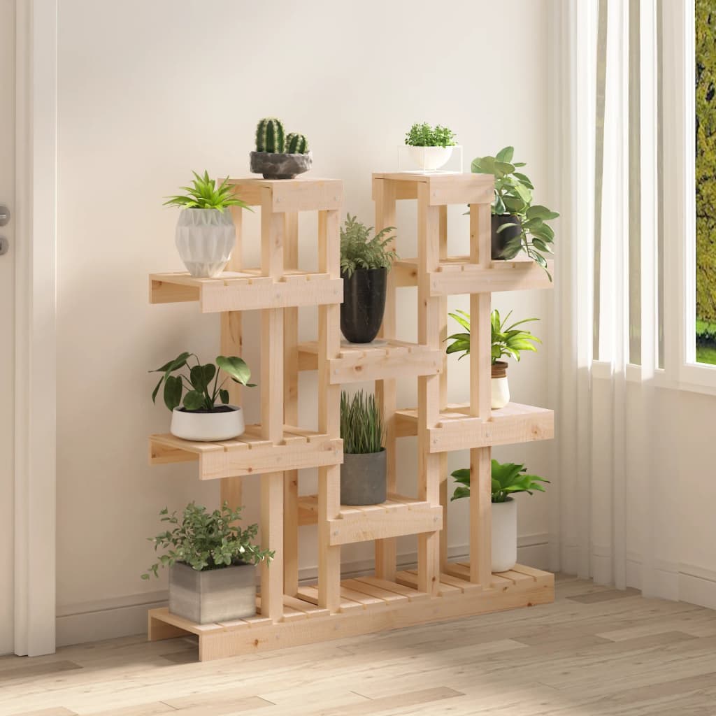vidaXL Kwietnik 104,5x25x109,5 cm, lite drewno sosnowe