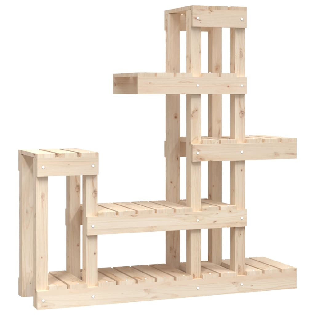 vidaXL Kwietnik 92x25x97 cm, lite drewno sosnowe
