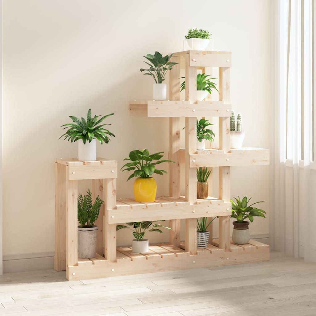 vidaXL Kwietnik 92x25x97 cm, lite drewno sosnowe