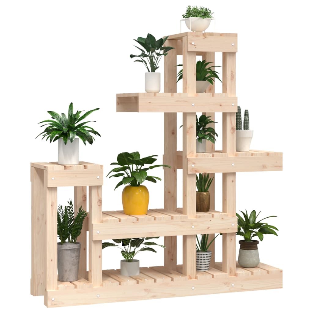 vidaXL Kwietnik 92x25x97 cm, lite drewno sosnowe