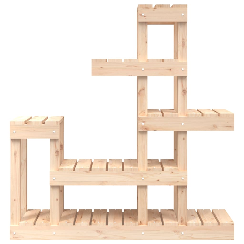 vidaXL Kwietnik 92x25x97 cm, lite drewno sosnowe