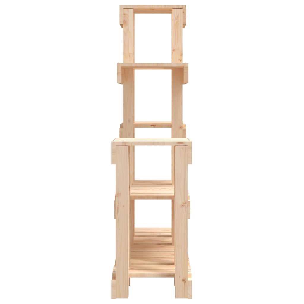 vidaXL Kwietnik 92x25x97 cm, lite drewno sosnowe