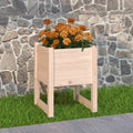vidaXL Donica, 40x40x52,5 cm, lite drewno sosnowe