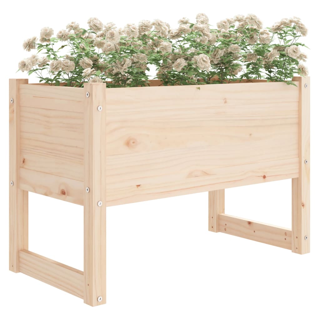vidaXL Donica, 78x40x52 cm, lite drewno sosnowe