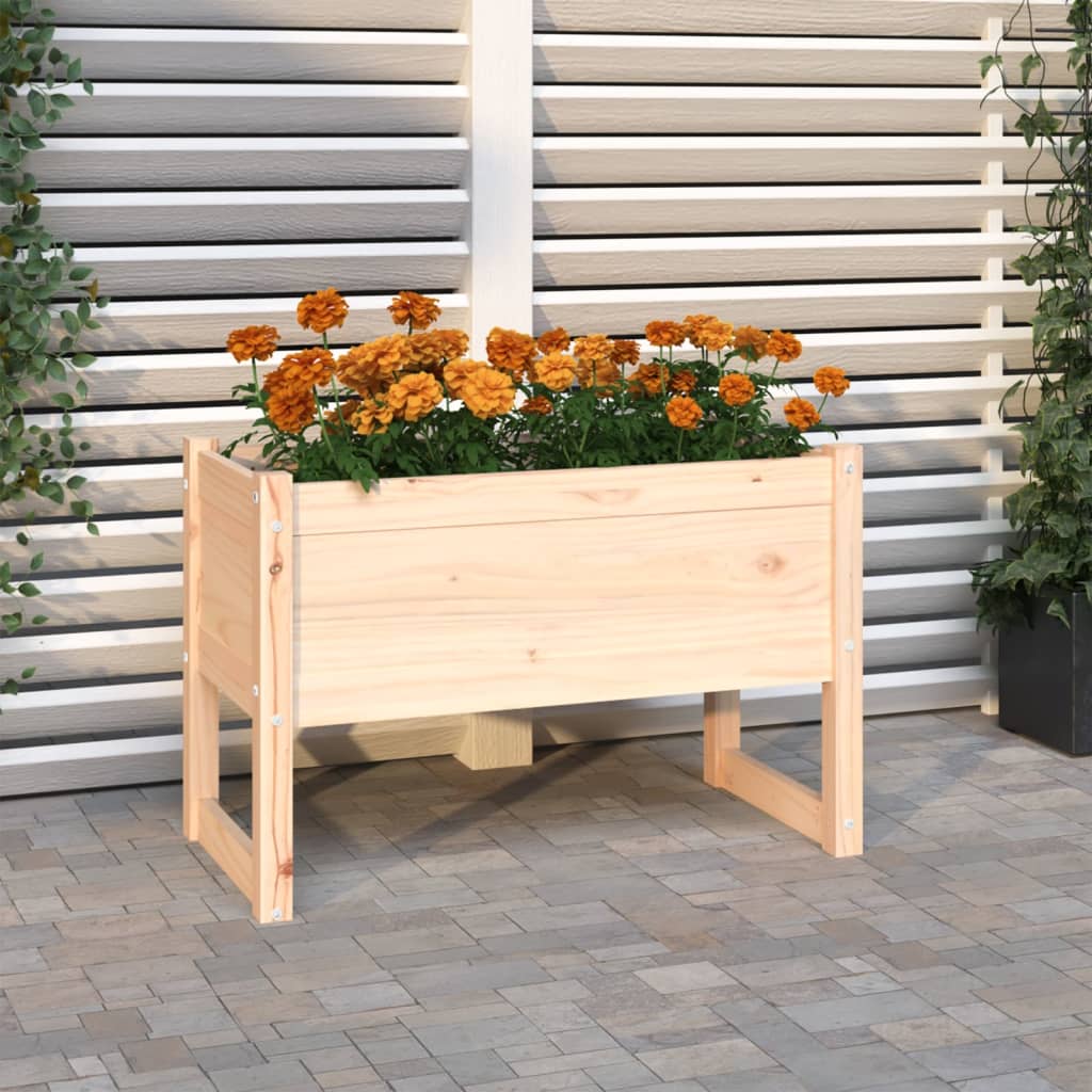 vidaXL Donica, 78x40x52 cm, lite drewno sosnowe