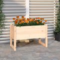 vidaXL Donica, 78x40x52 cm, lite drewno sosnowe