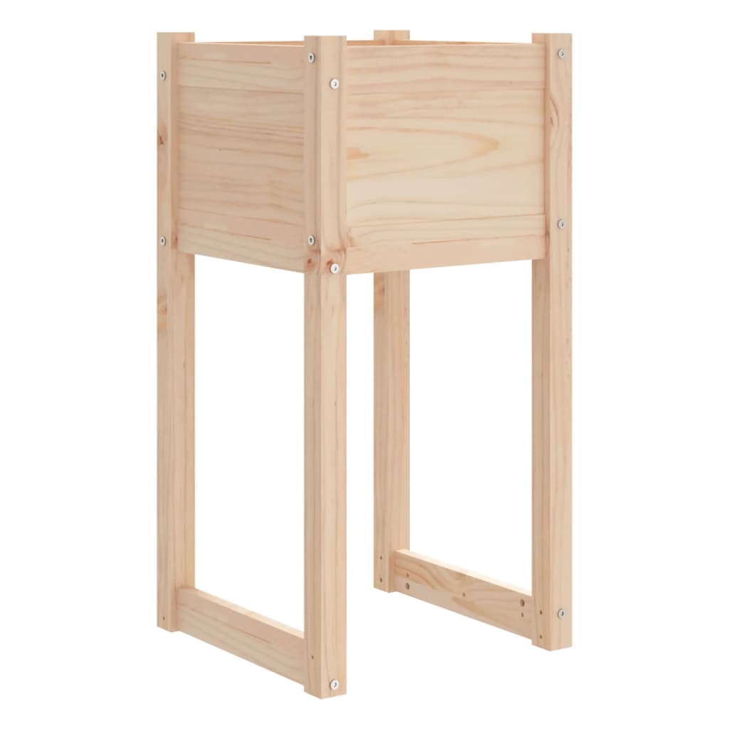 vidaXL Donice, 2 szt., 40x40x81 cm, lite drewno sosnowe