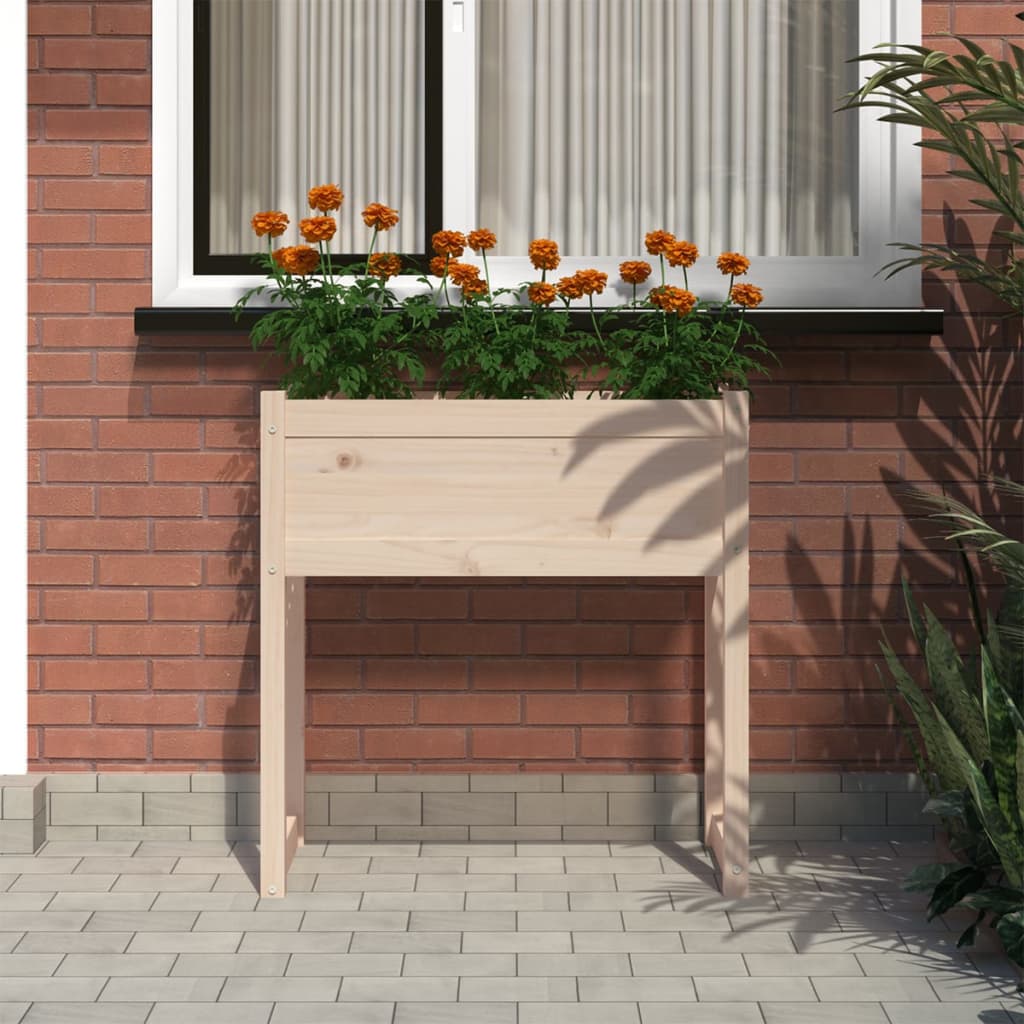 vidaXL Donica, 78x40x81 cm, lite drewno sosnowe