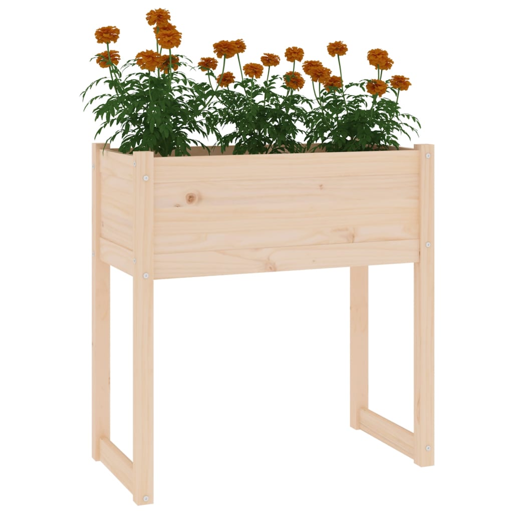 vidaXL Donica, 78x40x81 cm, lite drewno sosnowe