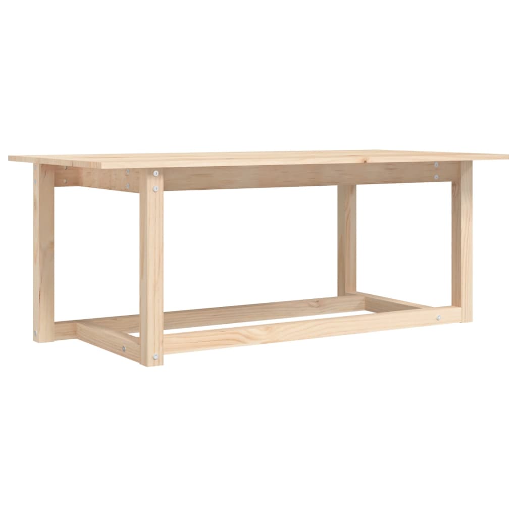 vidaXL Stolik kawowy, 110x55x45 cm, lite drewno sosnowe