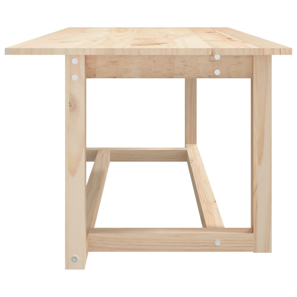 vidaXL Stolik kawowy, 110x55x45 cm, lite drewno sosnowe
