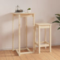 vidaXL Stolik barowy, 60x60x110 cm, lite drewno sosnowe