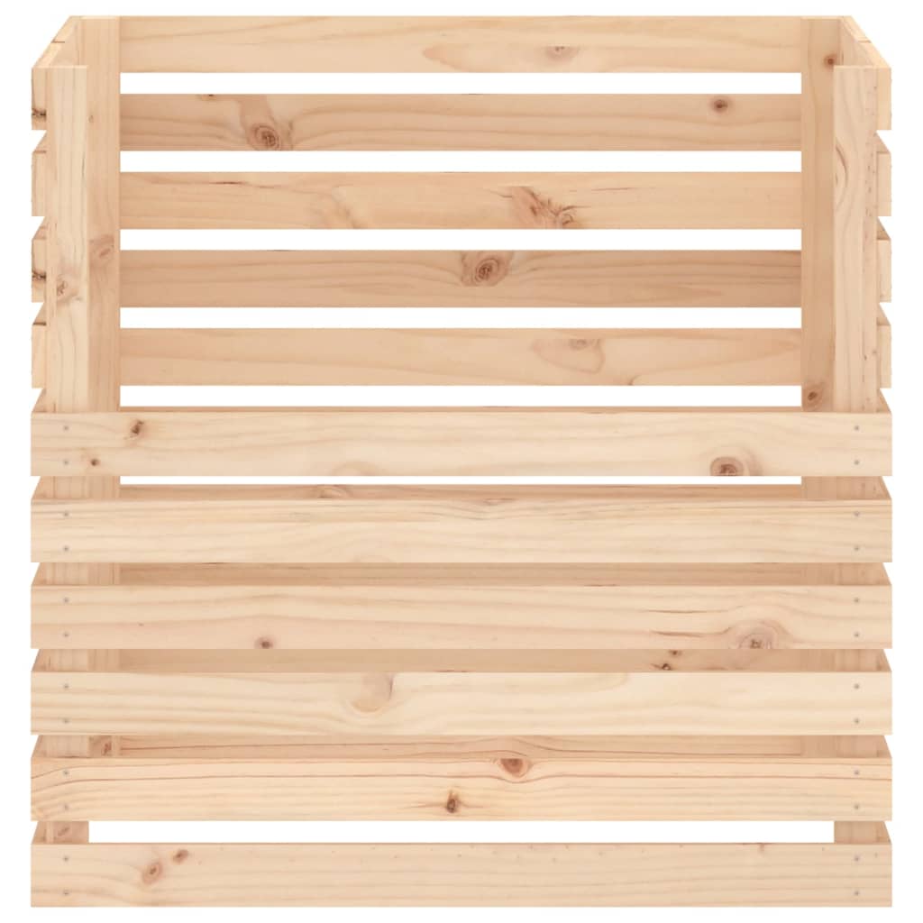 vidaXL Kompostownik, 80x80x78 cm, lite drewno sosnowe