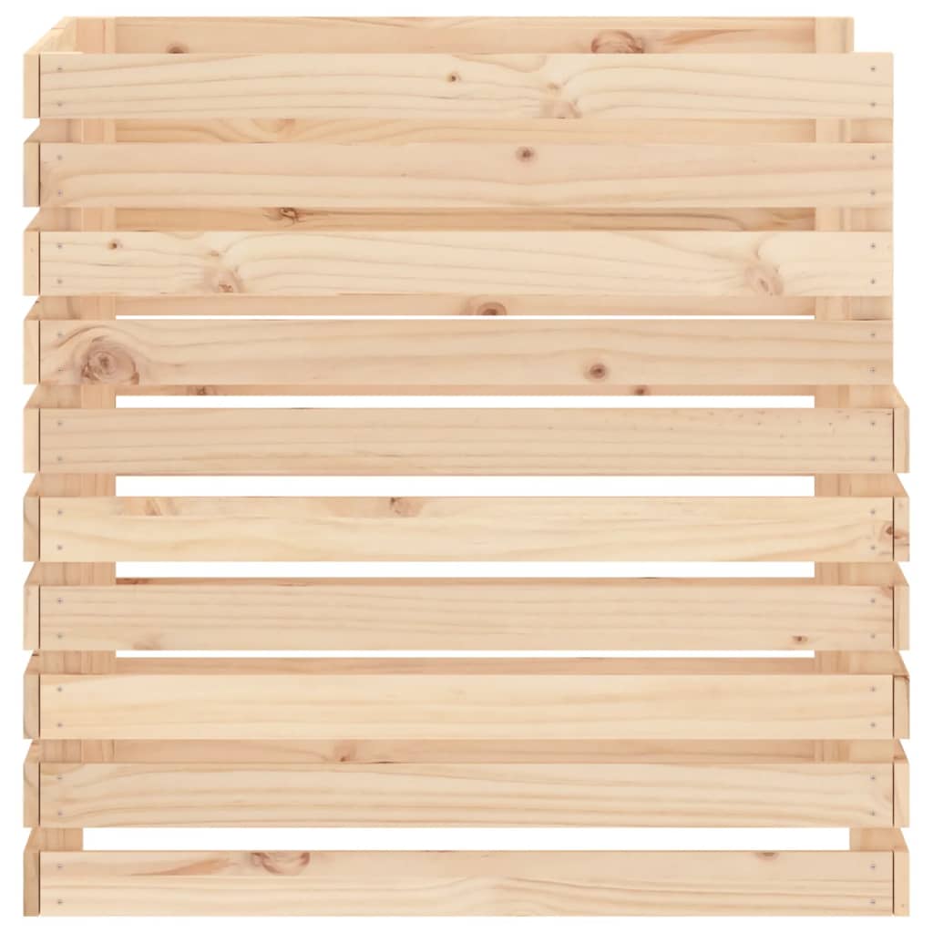vidaXL Kompostownik, 80x80x78 cm, lite drewno sosnowe