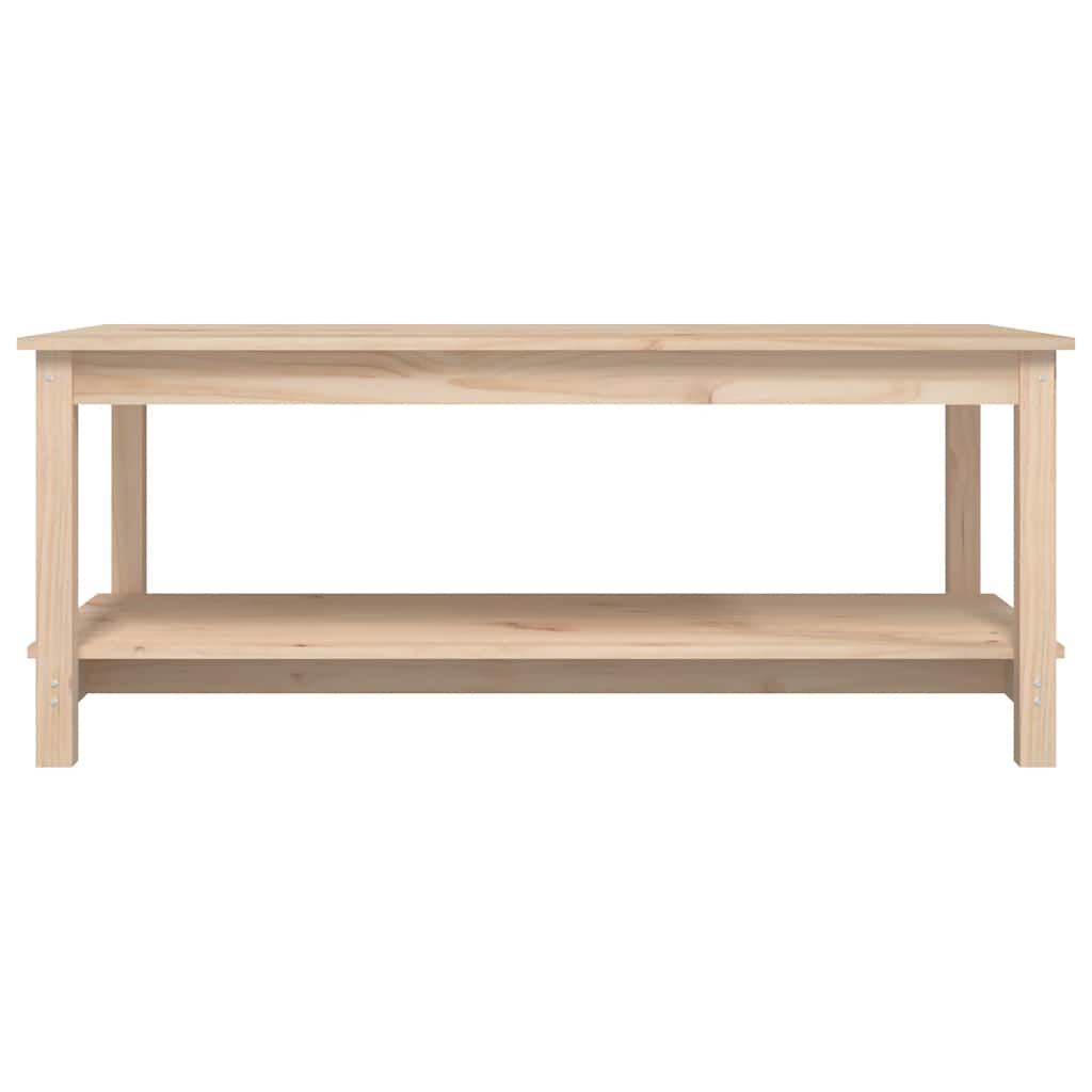 vidaXL Stolik kawowy, 110x55x45 cm, lite drewno sosnowe