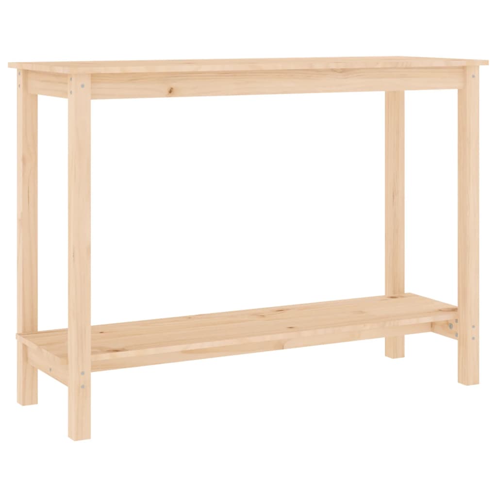 vidaXL Stolik konsolowy, 110x40x80 cm, lite drewno sosnowe