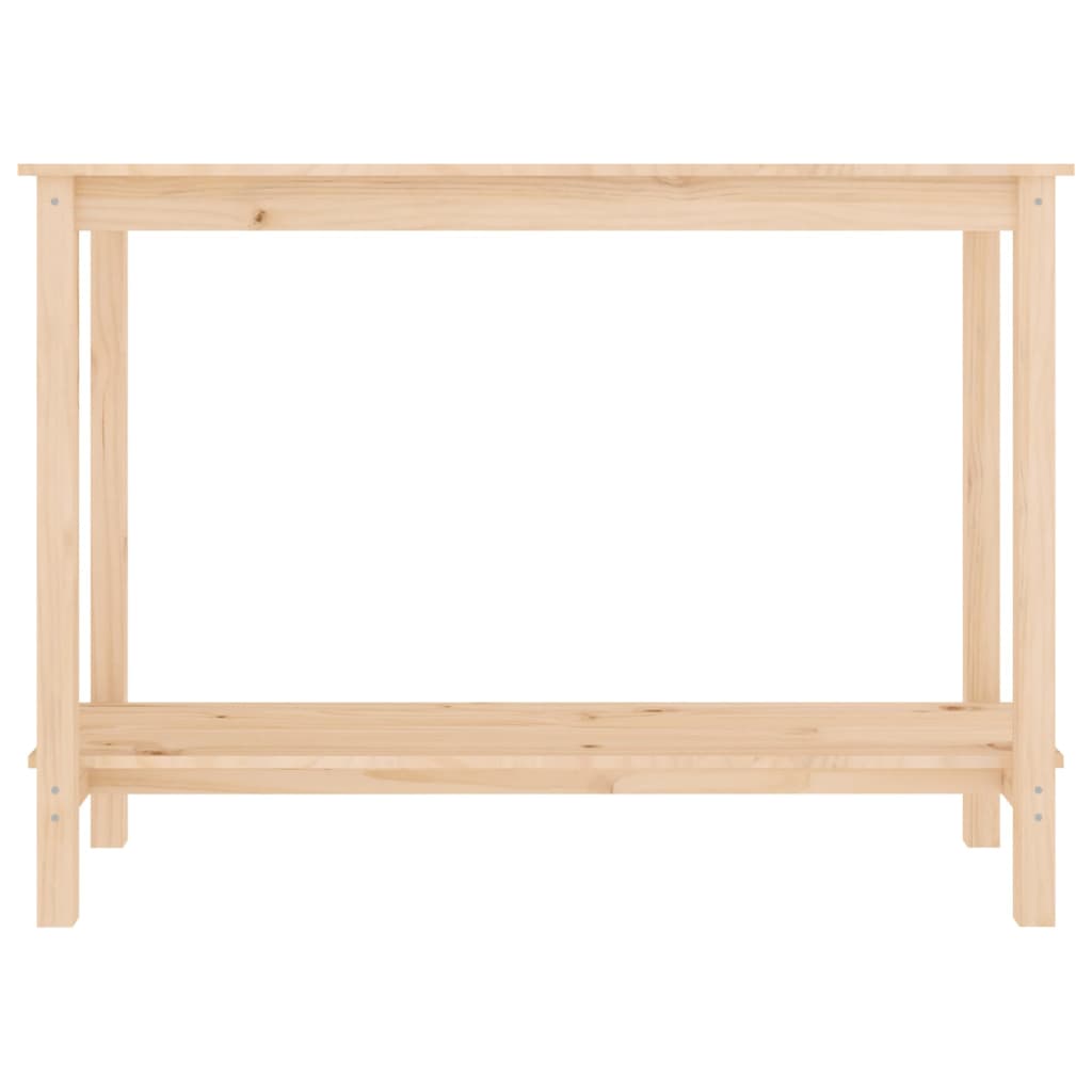 vidaXL Stolik konsolowy, 110x40x80 cm, lite drewno sosnowe