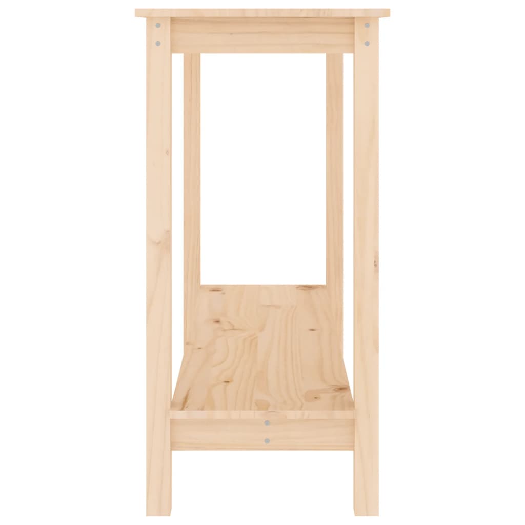 vidaXL Stolik konsolowy, 110x40x80 cm, lite drewno sosnowe