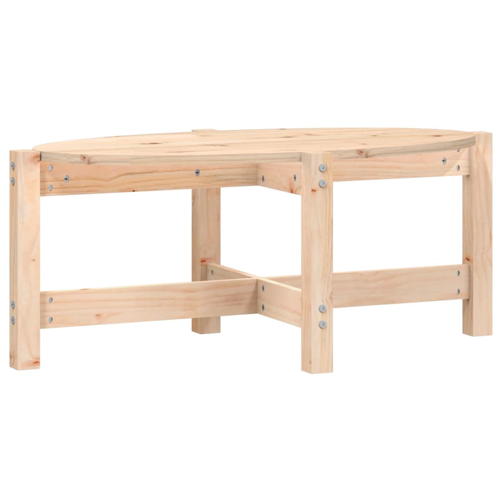 vidaXL Stolik kawowy, 87x48x35 cm, lite drewno sosnowe