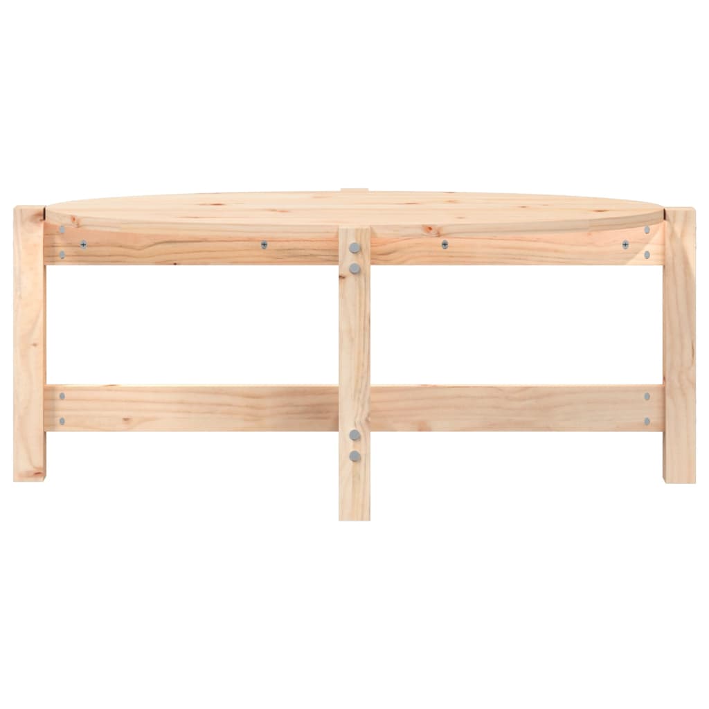 vidaXL Stolik kawowy, 87x48x35 cm, lite drewno sosnowe