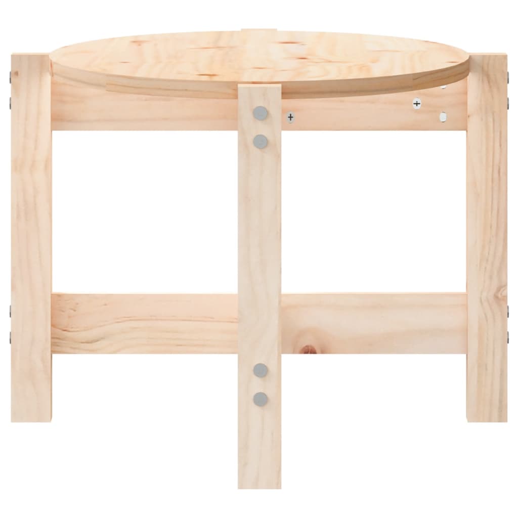 vidaXL Stolik kawowy, 87x48x35 cm, lite drewno sosnowe