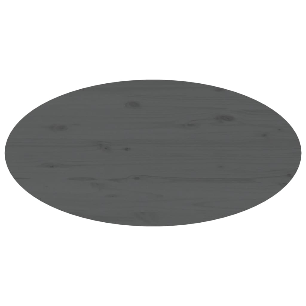 vidaXL Stolik kawowy, szary, 80x40x35 cm, lite drewno sosnowe