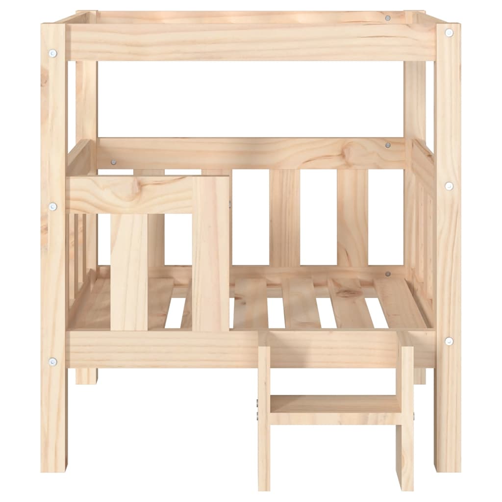 vidaXL Legowisko dla psa, 65,5x50,5x70 cm, lite drewno sosnowe