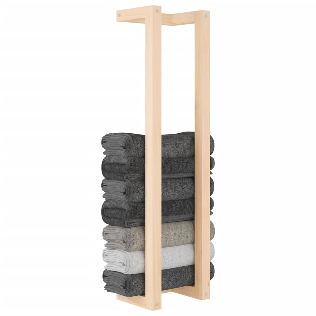 vidaXL Wieszak na ręczniki, 23x18x90 cm, lite drewno sosnowe