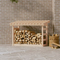 vidaXL Stojak na drewno opałowe, 108x64,5x78 cm, drewno sosnowe