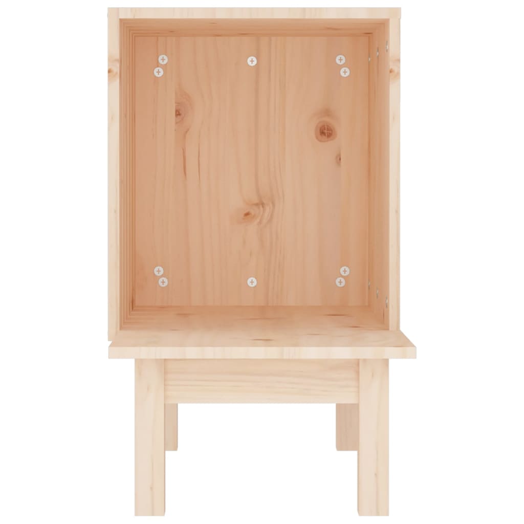 vidaXL Domek dla kota, 60x36x60 cm, lite drewno sosnowe