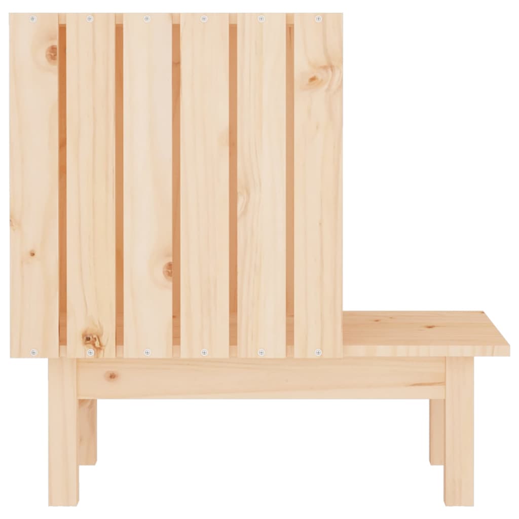 vidaXL Domek dla kota, 60x36x60 cm, lite drewno sosnowe
